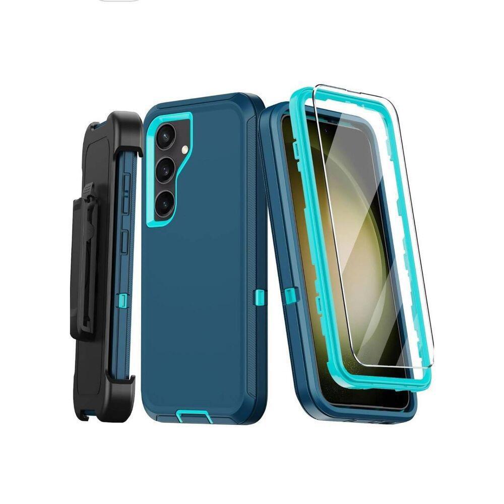 Samung Galaxy S23 Plus Case with Screen Drop Protection Cover Kickstand Belt Cli - Picture 1 of 6